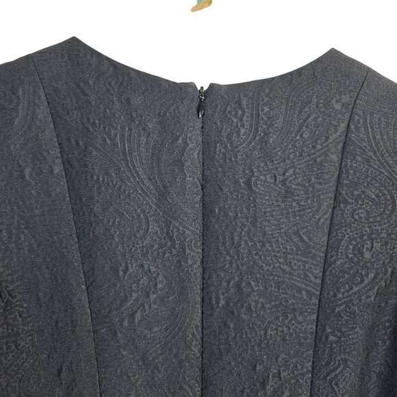 Carolina Herrera Black Jacquard Short LBD, Day to Nights, Sz 4, RARE! - Picture 6 of 10